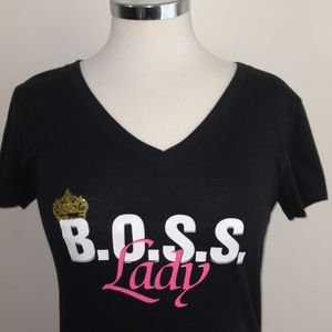 Boss Lady Black Shirt Size Large